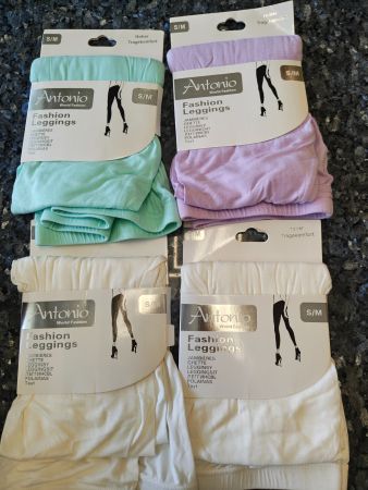 4 Stück Antonio Damen Fashion Leggings neu S/M