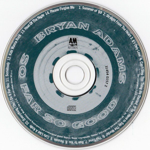 CD: Bryan Adams - So Far So Good CD 1993 Compilation – Usato da Grenchen venduto da ren_kl5m 4