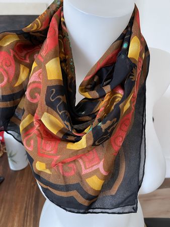 Écharpe Lanvin Paris vintage - soie - très très bon état 88 
