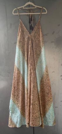 Wunderschönes Boho Seidenkleid im Lagenlook!