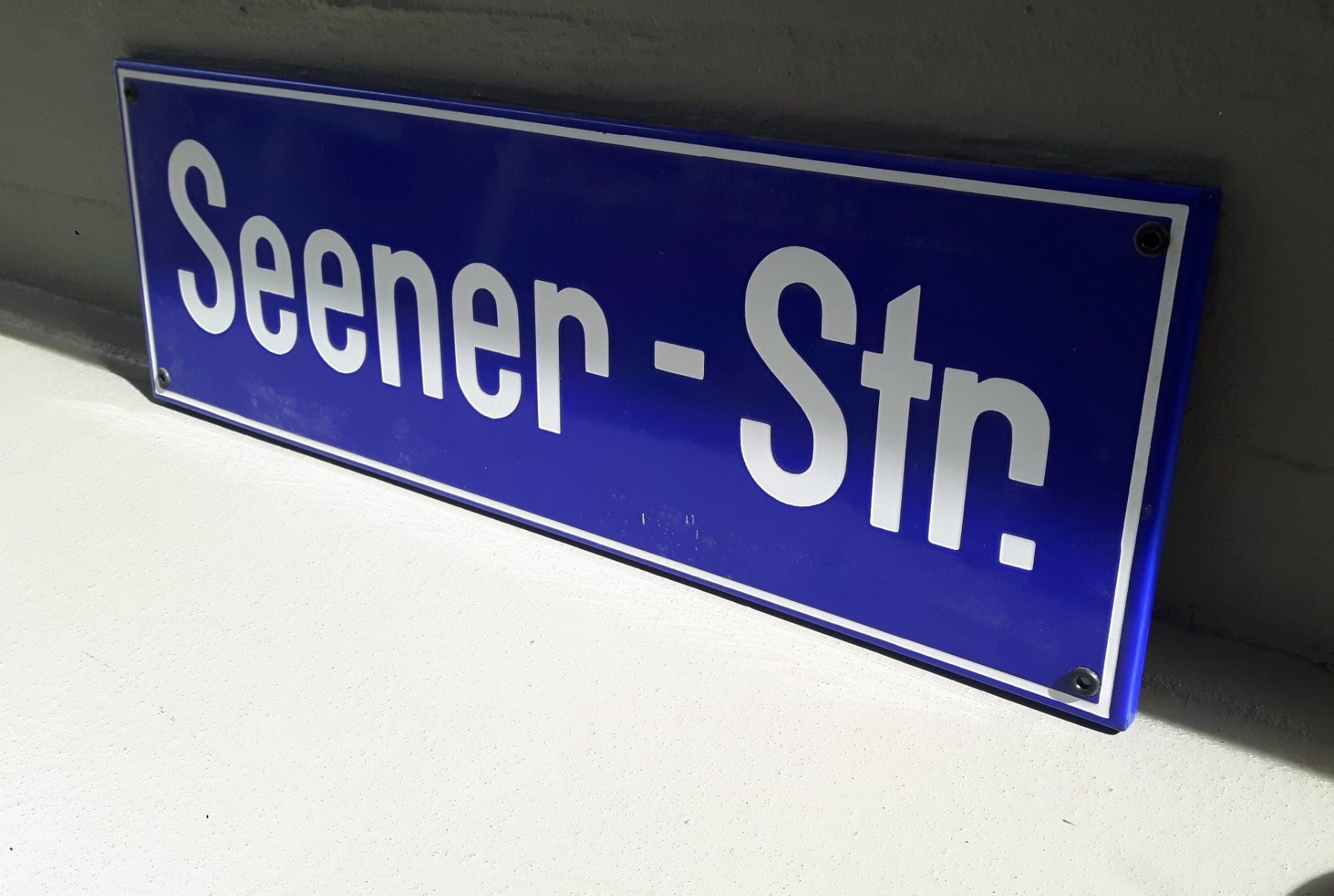 Insegne: Email-Strassenschild: Seener-Str. – Usato da Zürich venduto da brinkosos 1