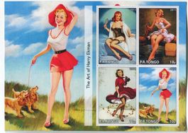 Block "Pin-up". Tongo