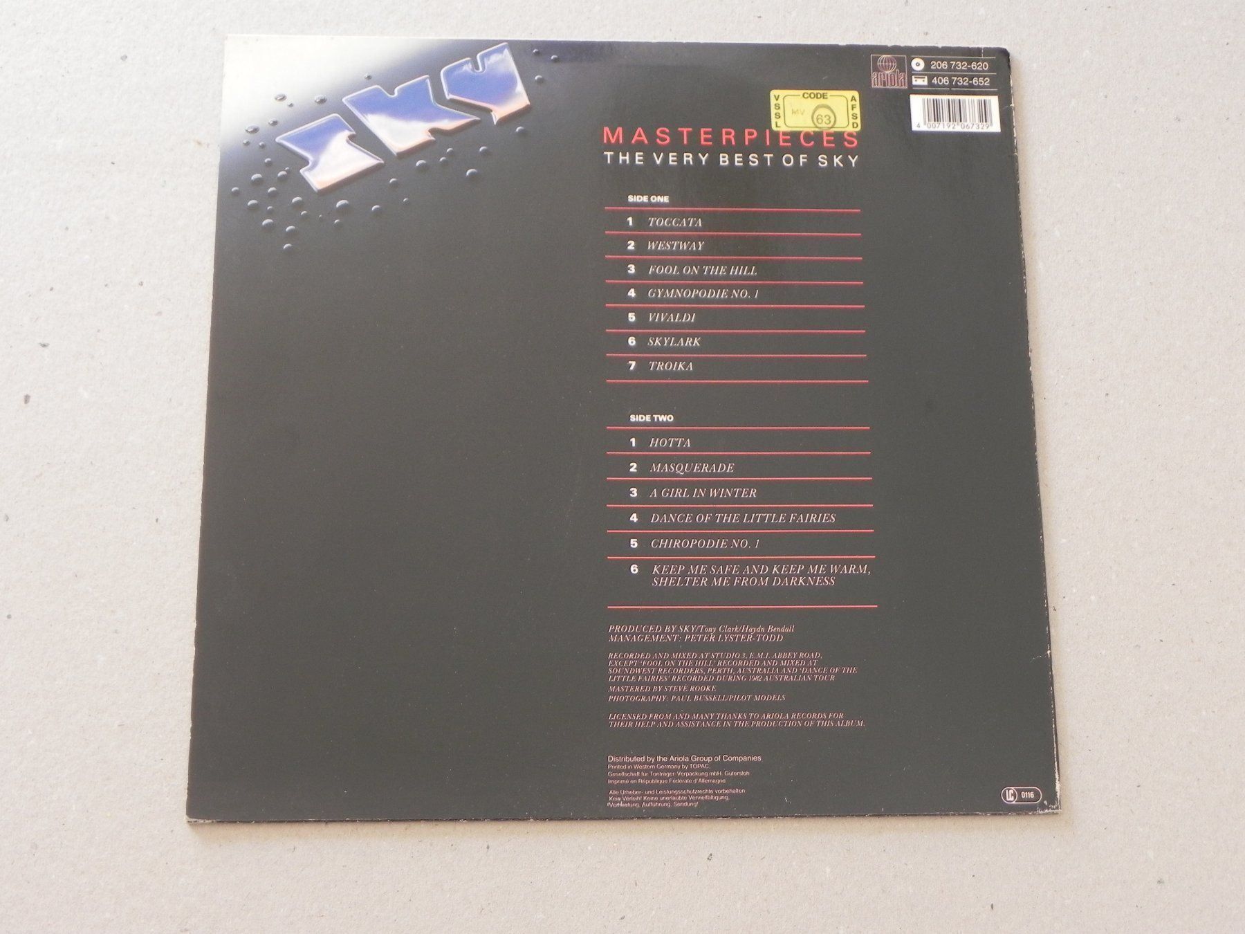 Dischi in vinile: LP brit. Prog. Rock Sky The very Best – Usato da Siebnen venduto da krimsie 1