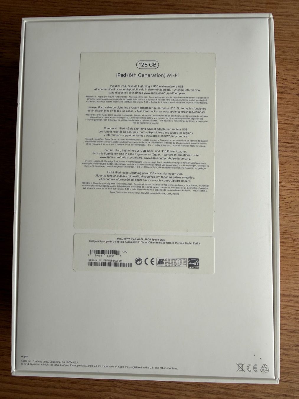 Apple Tablet PC: iPad Apple Wi-Fi 128 GB  Space Gray – Gebraucht aus Buttwil von seven67 5