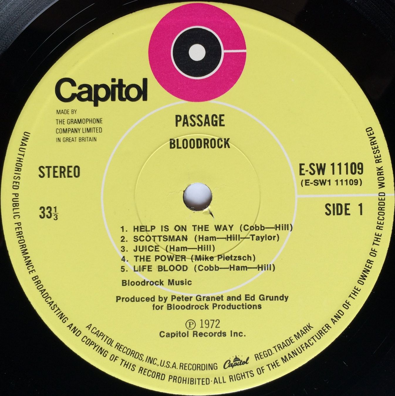 Dischi in vinile: BLOODROCK - PASSAGE – Usato da Bottens venduto da hotter-than-hell 2