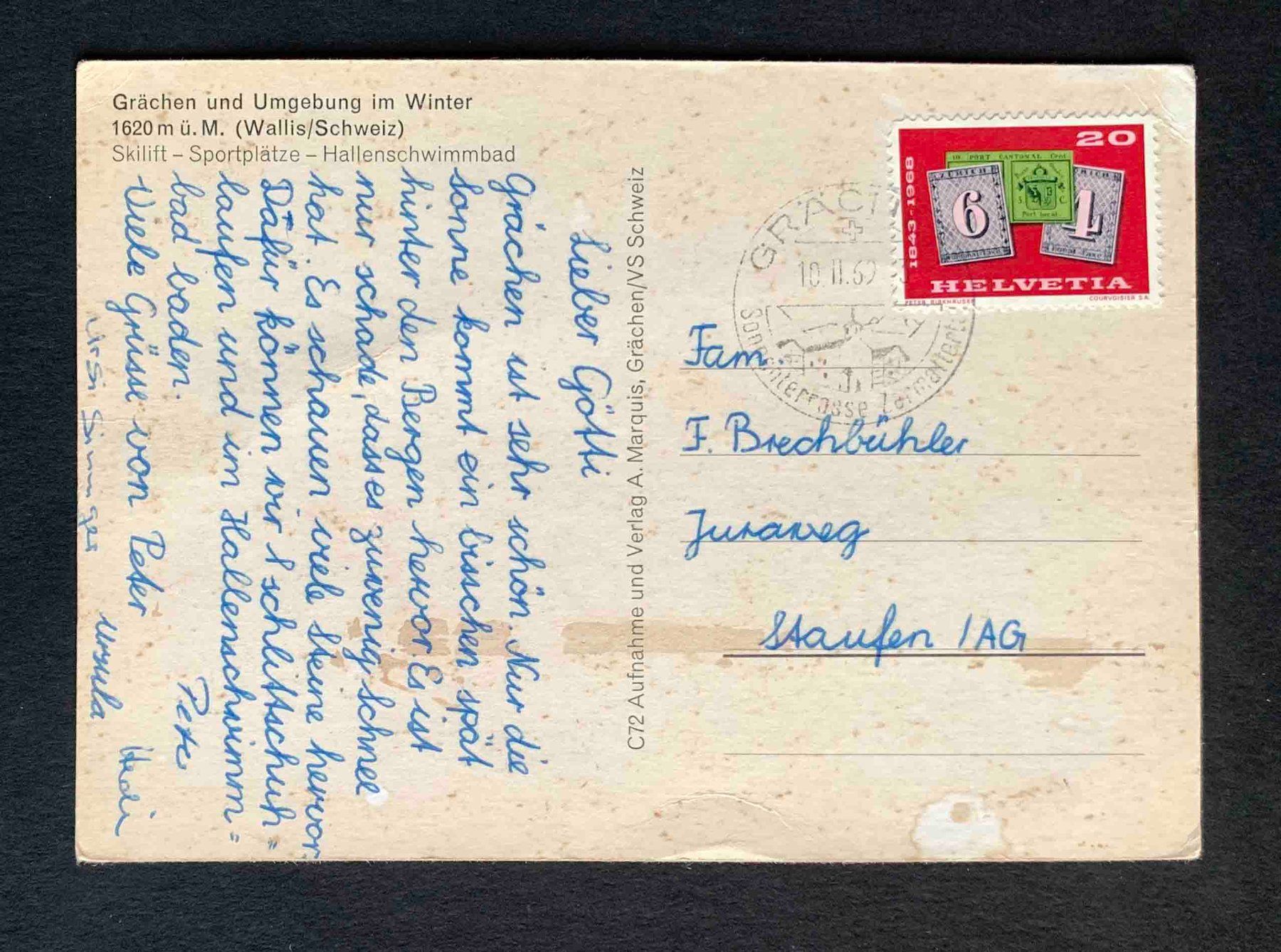 Cartes postales: AK Grächen – D'occasion à Goldau par artelier1 1