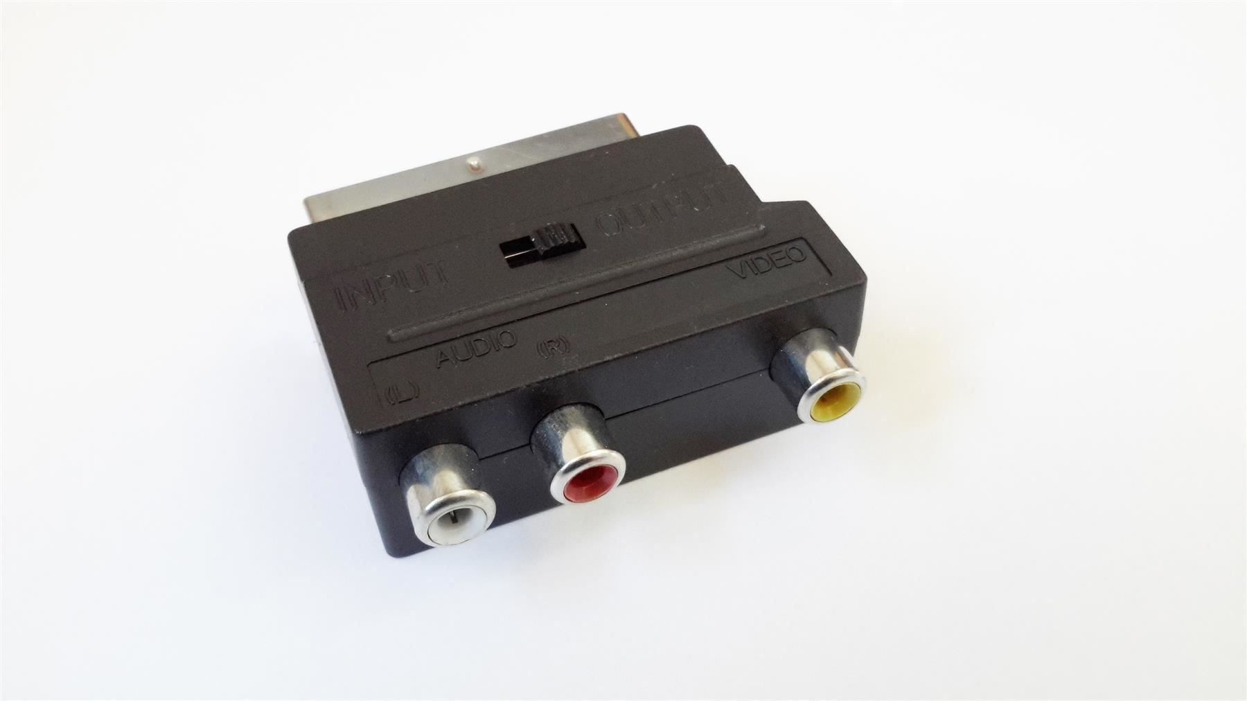Unità & Adattatore: Adapter Scart auf 3x Cinch mit Switch – Nuovo e nell'imballaggio originale da St. Gallen venduto da cointec 1