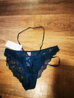 Hunkemöller String Tanga Neu mit Etikett Grösse M Dunkelblau