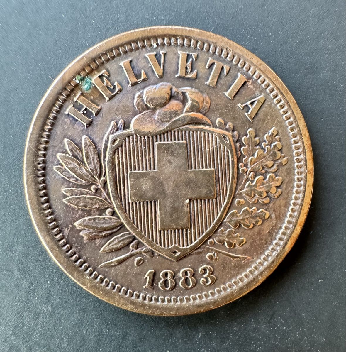Alle Münzen: 2 Rappen 1883 – Gebraucht aus Meilen von coins4sale