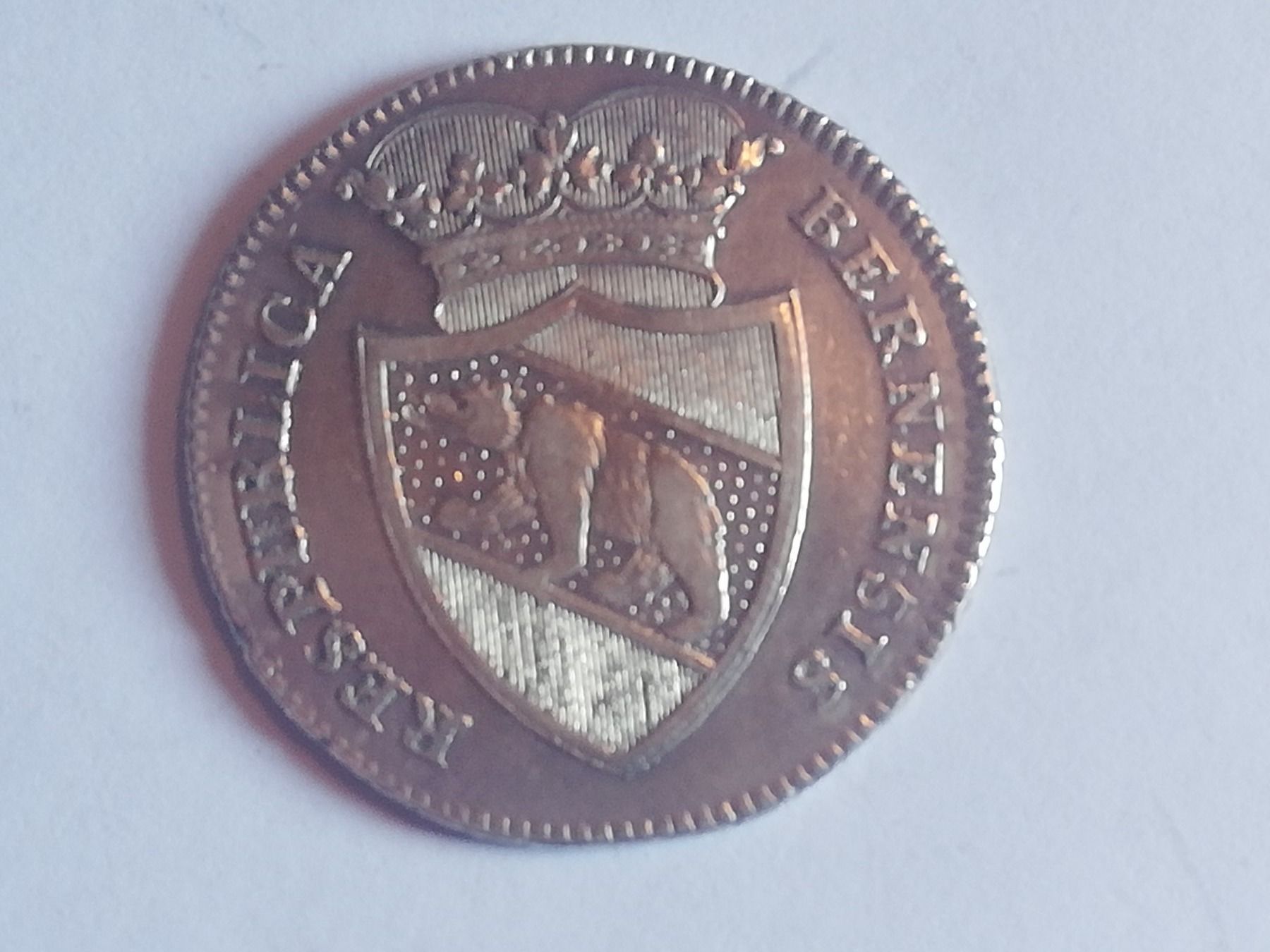 Tutti le monete: Respublica Bernensis  1796 1/2 Taler – Usato da Eschenbach SG venduto da Hoerbys 1