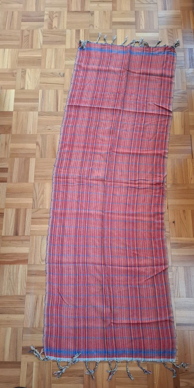 Foulard & Sciarpe: Foulard à rayures et franges/Gestreifter Schal mit Fransen – Nuovo (secondo la descrizione) da MOUTIER venduto da Anto21 2