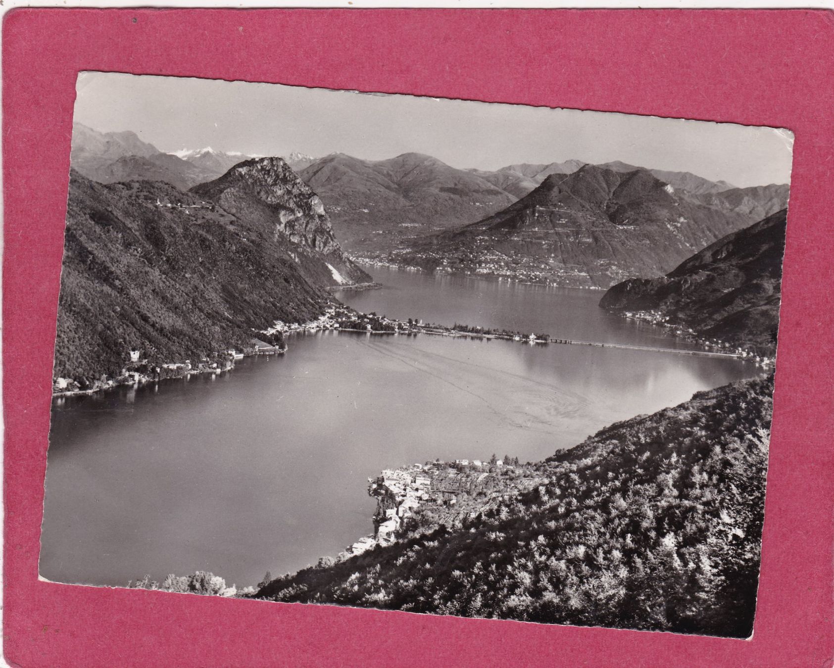 Cartes postales: Serpiano Blick gegen Melide – D'occasion à Herisau par Lisegrat2008