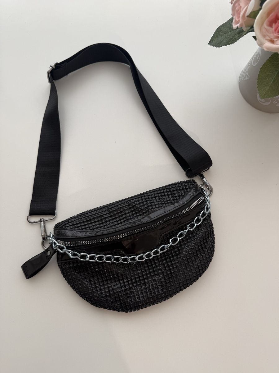 Taschen für Damen: Bauchtasche schwarz mit Kette neuwertig – Neu (gemäss Beschreibung) aus Regensdorf von Sirodtpycpvu