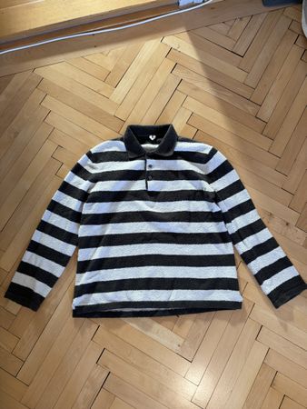 Arket Gestreiftes Polo Langarm Shirt | M