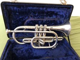 A-Class Besson Kornett (b) ,Altsilber ,spielbereit