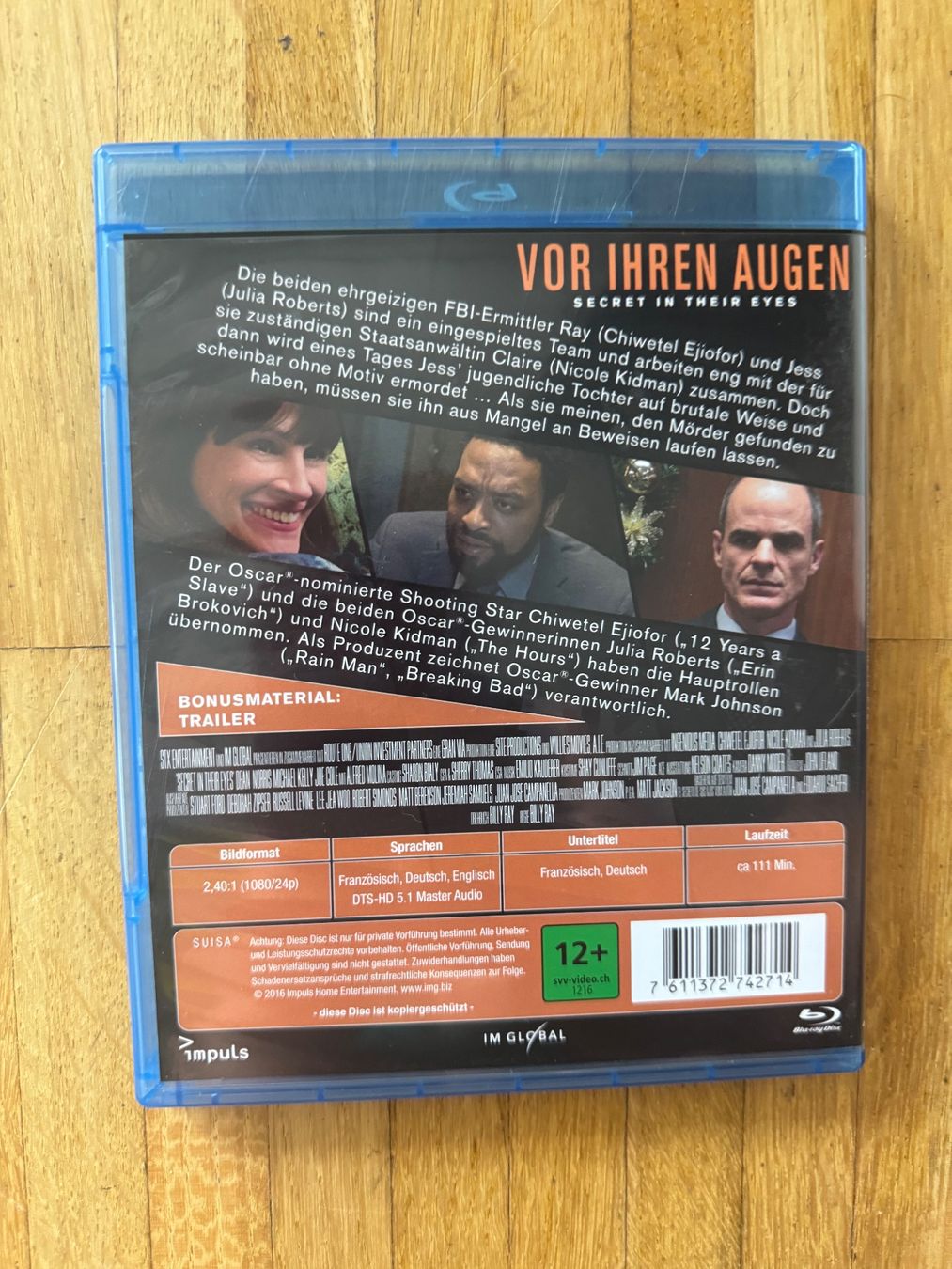 Alle DVDs: VOR IHREN AUGEN. (BLU-RAY) – Gebraucht aus Basel von san_2qlq 1