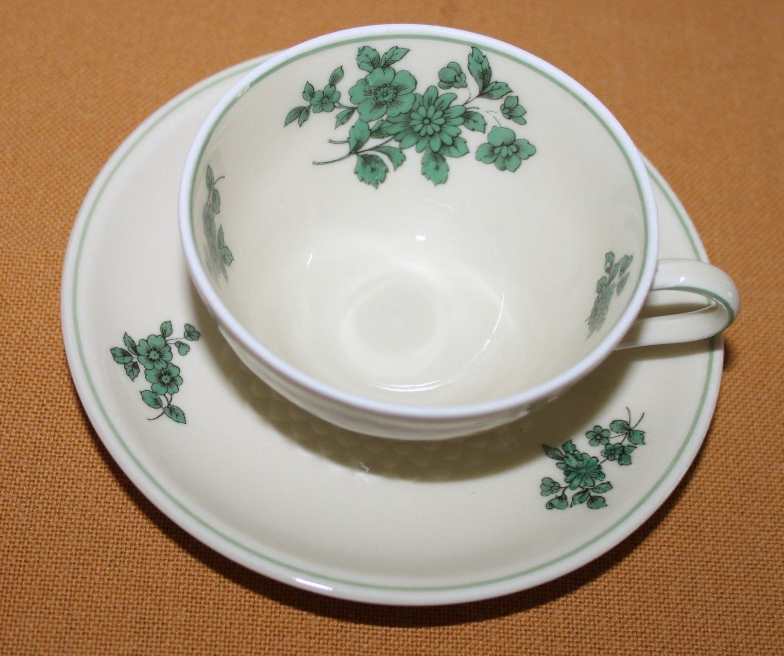 Tassen: Thomas Avory  / Bavaria / Mocca Set in grün / creme – Gebraucht aus Otelfingen von Jupi07 4