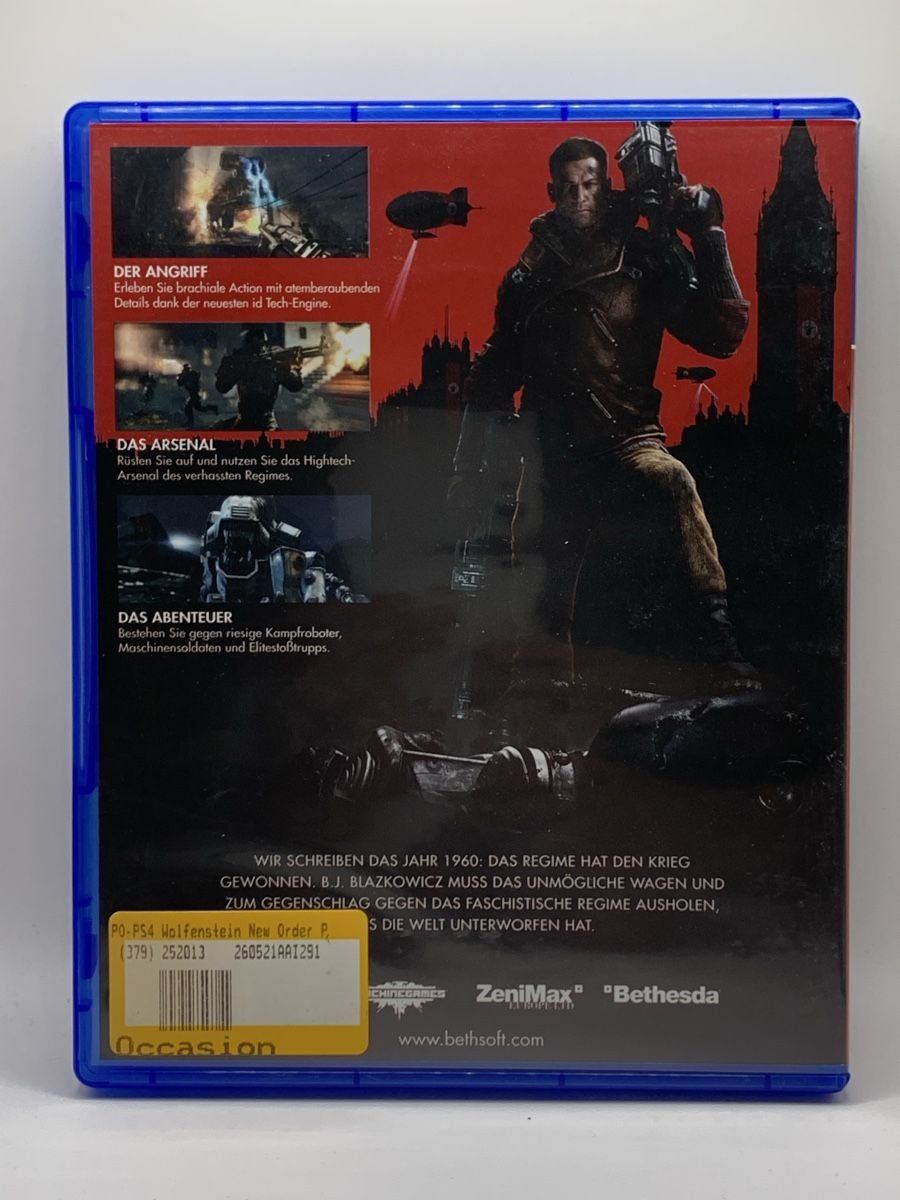 Sony Giochi: Wolfenstein The New Order - PS4 – Usato da Ostermundigen venduto da RG-Collector 1