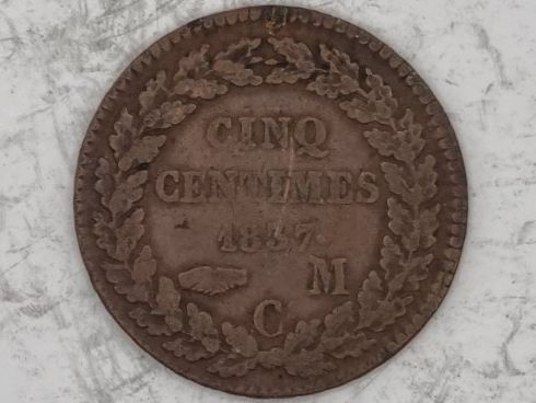 Tutti le monete: Monaco 5 centimes 1837 MC Rare – Usato da Bure venduto da chap981 1