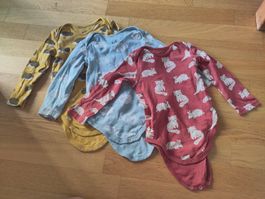 3 Langarm Bodys, Gr. 98, C&A
