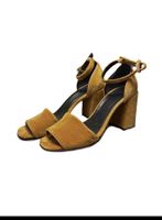 Sandali Whistles in velluto ocra, taglia 40 - Eleganti!