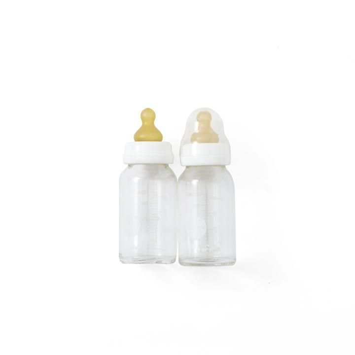 Pasti del neonato: Hevea Glas-Babyflasche/Biberon 120ml 2er Pack – Nuovo e nell'imballaggio originale da Giffers venduto da Yesworld