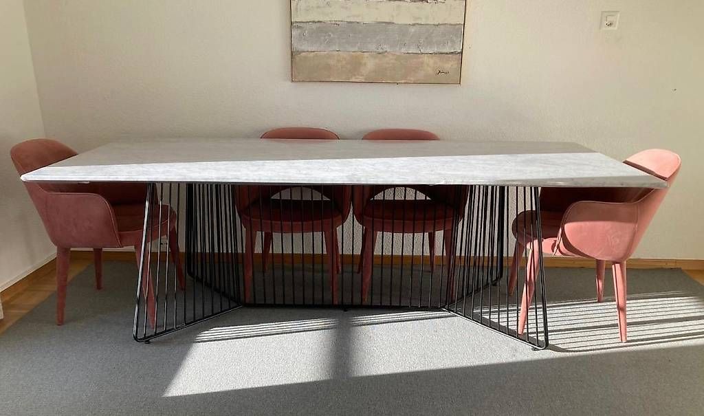 Tavoli: Stunning Custom-Made Marble Dining Table (240x100cm) - – Usato da Geneve venduto da des_n87c 1