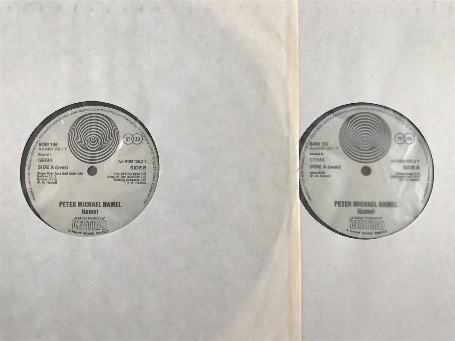 Vinyles: PETER MICHAEL HAMMEL - Hamel - Swirl Vertigo - 2Lp - 1972 – D'occasion à Buchs AG par Archie 1
