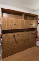 Schrankbett 90 x 190 cm mit Rost und Matratze