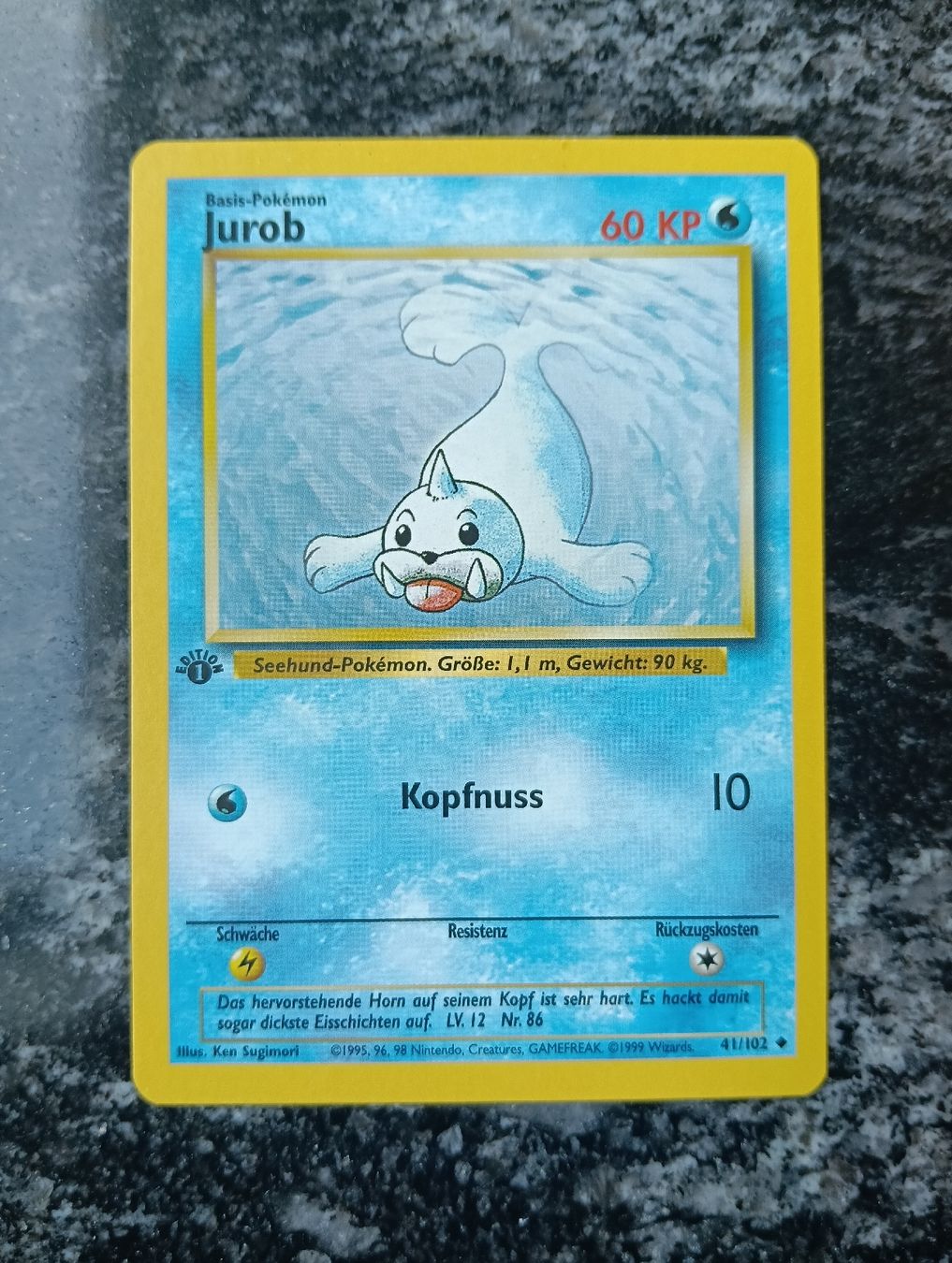 Pokémon Sammelbilder & Trading cards: Pokemon Base Set 1 Edition Jurob – Gebraucht aus LEUZIGEN von mic_sdh5