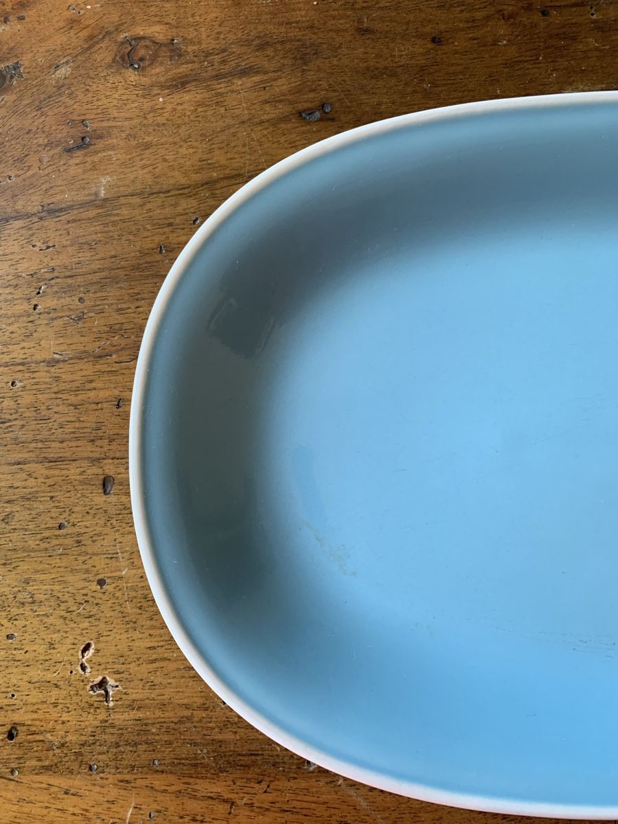 Rössler Piatti di portata: Rössler Schale Platte 28 cm blau Servierschale – Usato da Montreux venduto da Barber_Swiss_Vintage 1