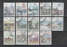 SUISSE 1982-1986 - Signes du zodiaque. Oblitérés.