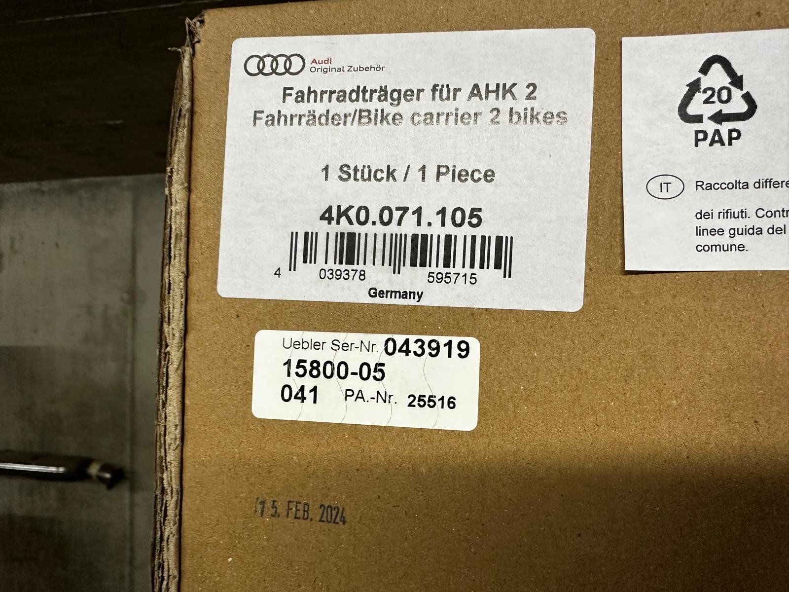 Portapacchi: Fahrradheckträger – Nuovo e nell'imballaggio originale da Schindellegi venduto da GlobalCarTrading_AG 1