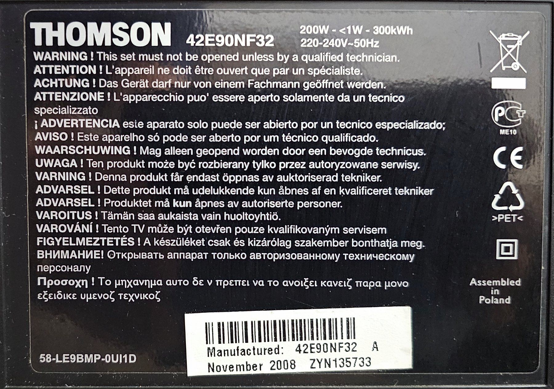 Thomson Televisori: Thomson-Fernseher – Usato da Laupersdorf venduto da Limi0 2