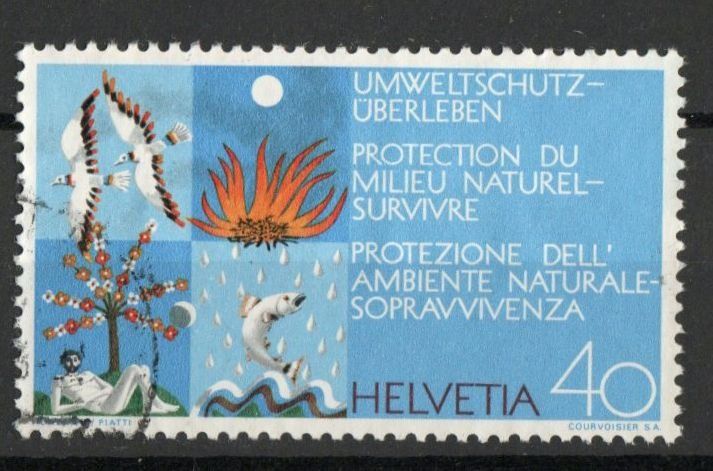 Tutti i francobolli: 1972 - Werbemarke - Umweltschutz – Usato da Schaffhausen venduto da poststamp
