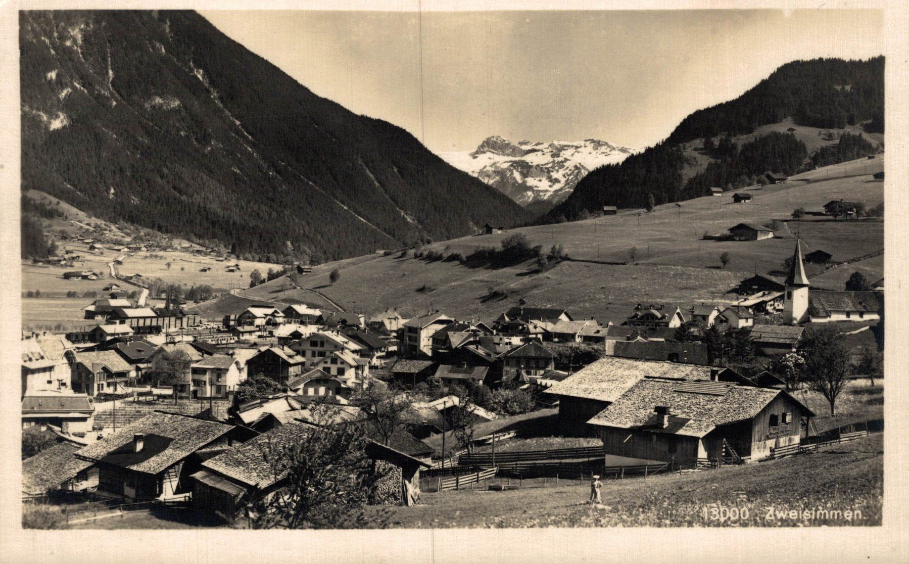 Ansichtskarten: Zweisimmen – Gebraucht aus Bronschhofen von Astore