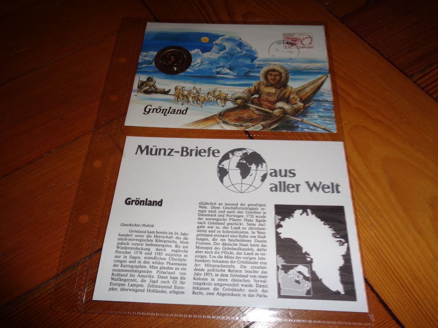 Alle Münzen: Münzbrief Grönland – Gebraucht aus Olten von Disc-Verkauf