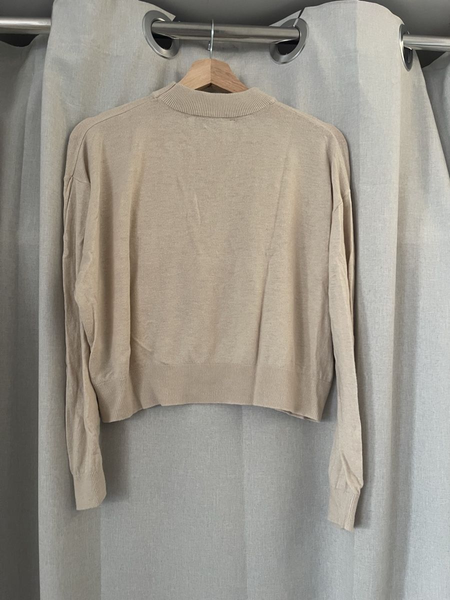 Zara Pullover & Sweatshirts: Zara Strickpullover, beige, Gr. L mit Kaschmir Versand 9.- – Gebraucht aus Meilen von ana9 2