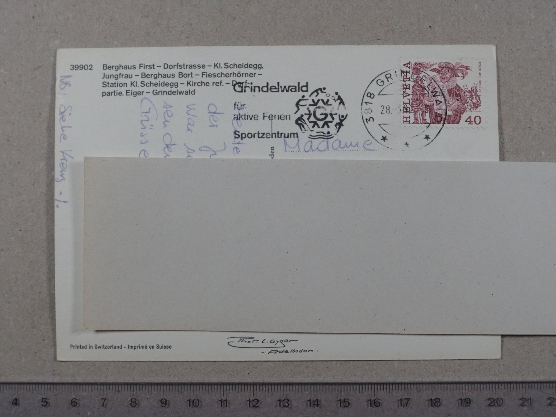 Cartes postales: Grindelwald, 1982 – D'occasion à Lenzburg par fh1 1
