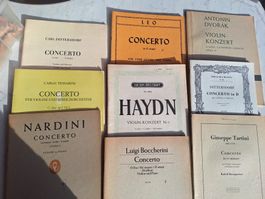 9 STK NOTEN  FÜR VIOLINE -- MUSIKNOTEN