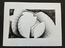 Lithografie von Mariann Grunder 1978      (ID R7)