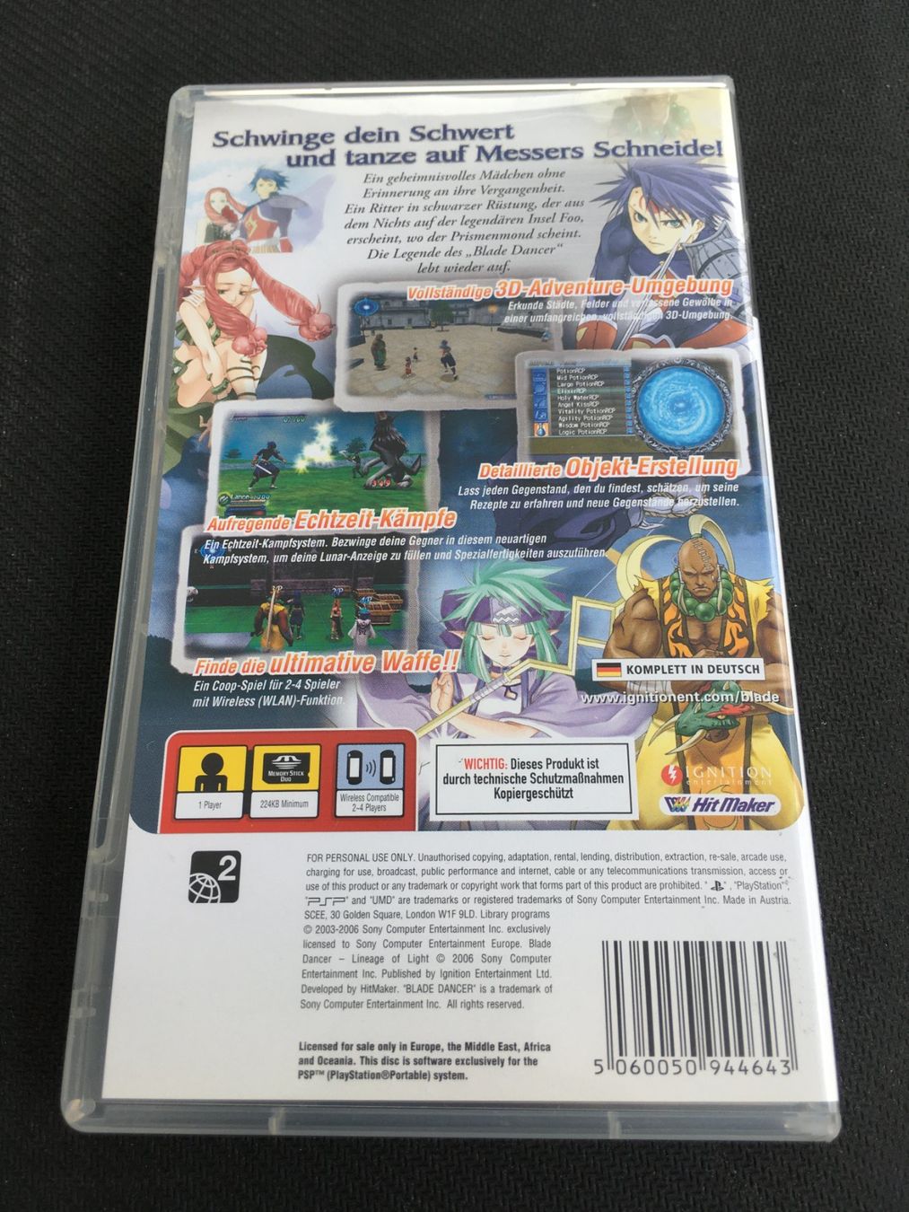 Sony Jeux: Blade Dancer - PSP – D'occasion à St.Gallen par sjosjo 1