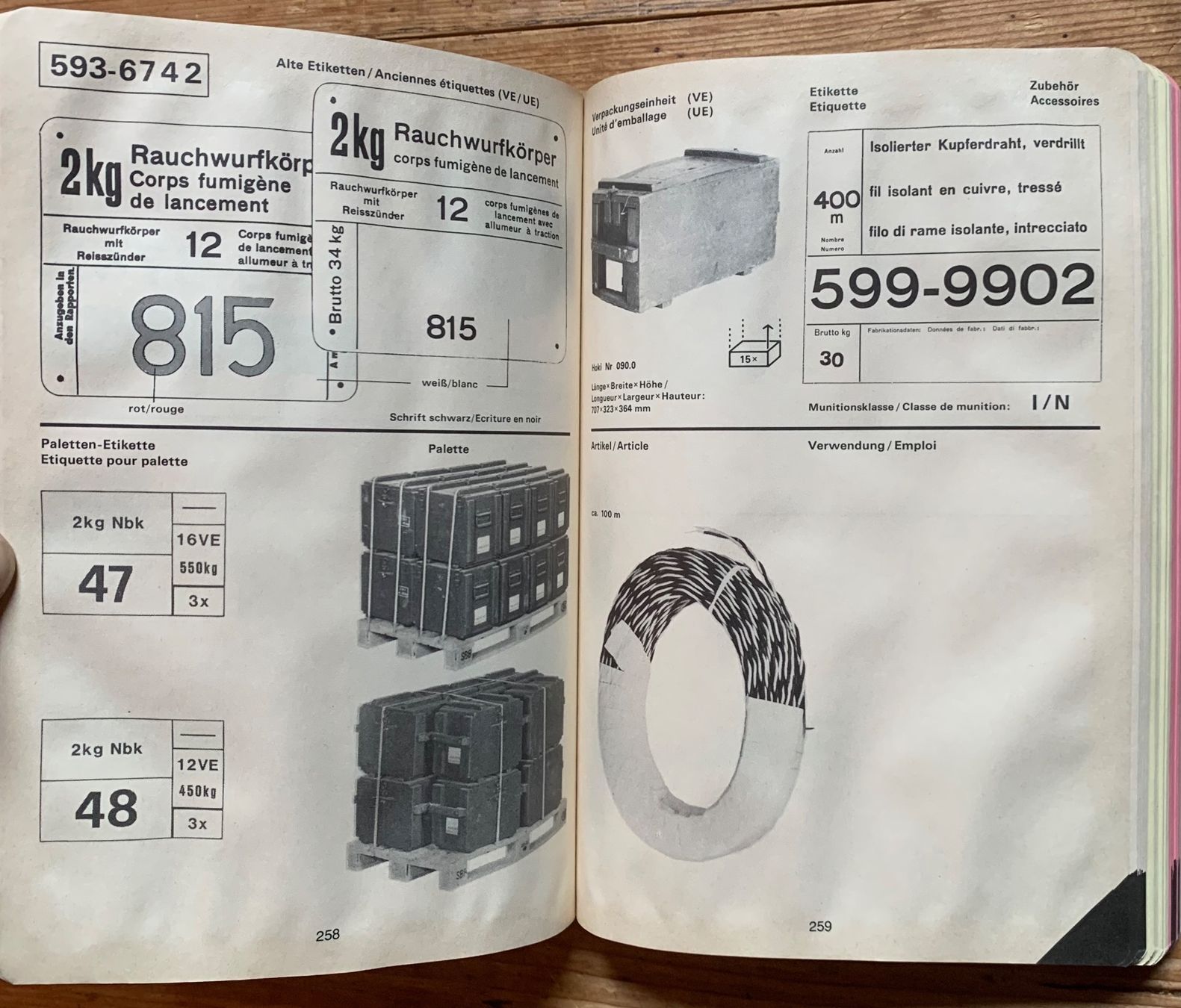 Libri: Dokumentation 63.132 df Angaben über Kriegsmunition – Usato da Goldingen venduto da Bergler012 6