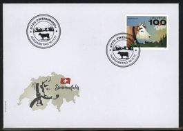 2017, FDC, Sondermarke Schweizer Kuh (Nr. 1658)
