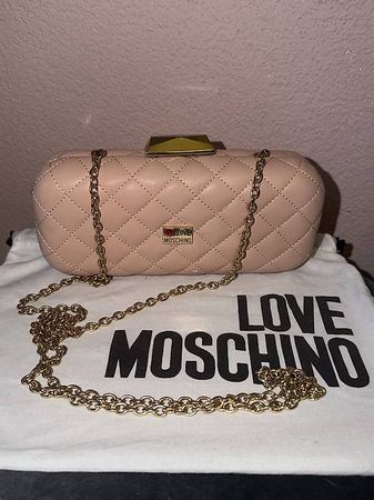 Love Moschino Clutch Rosa  Goldkette inkl. Dustbag
