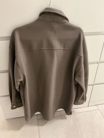 Trendige Übergangs Jacke / Hemd Jacke , Braun Gr.S