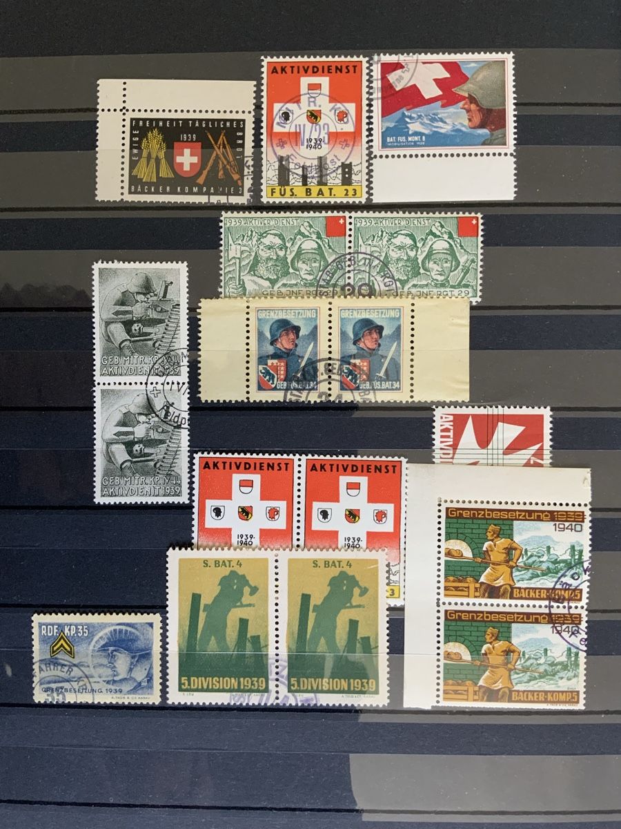 Alle Briefmarken: Soldatenmarken – Gebraucht aus Binningen von chr_cr5n