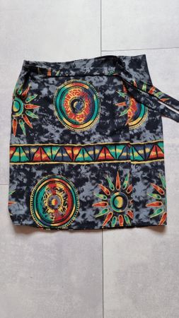 Bunter Wickeljupe aus Viscose