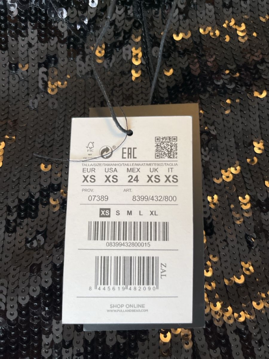 Pull&Bear Gonne: Pull&Bear Paillettenrock mit Fransen, Grösse S, neu! – Nuovo e nell'imballaggio originale da Zürich venduto da msxtnt 1