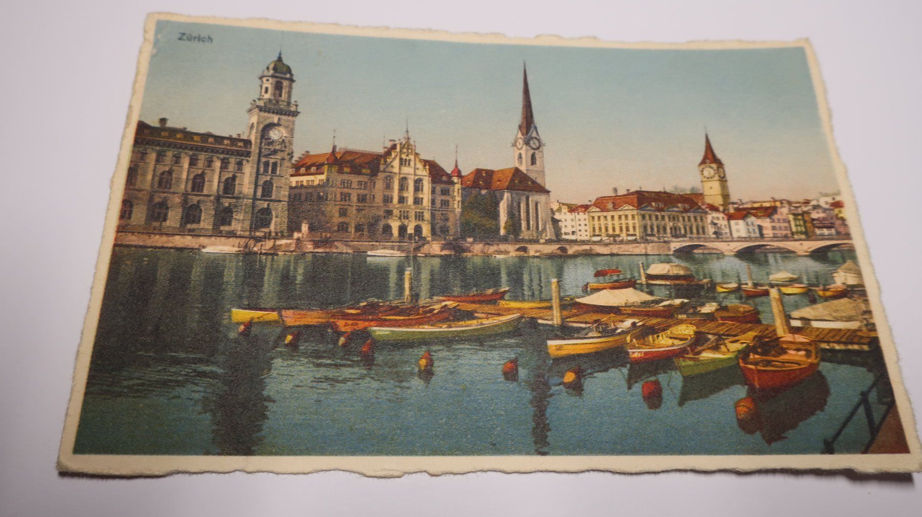 Ansichtskarten: Zürich,  Barques 1929 – Gebraucht aus Cormoret von Pascalll2001 1